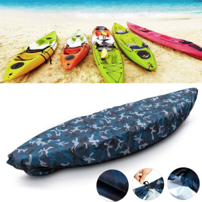 Waterproof Universal Kayak Canoe Cover 210D Boat Cover Dust UV Block 8.5-16.4ft