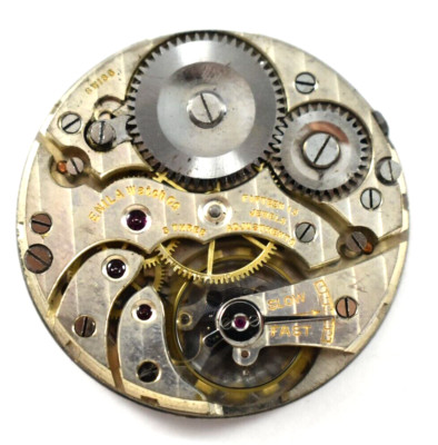 Vintage Swiss Made Enila 12s 15J OF Pocket Watch Movement lot.fa