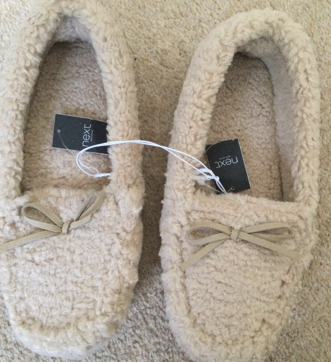Next borg slippers hot sale