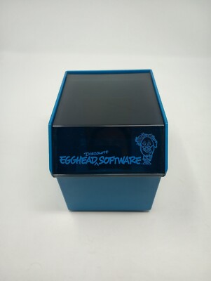 Vintage 1987 Egghead Software 3.5'' Floppy Disk Storage Container Case