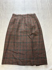 Vintage Pendleton Wool Skirt Womens 8P Petite made in USA Plaid