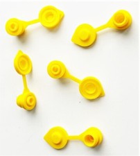 5 Yellow Fuel Gas Can Jug Vent Replacement Caps For Blitz Eagle Midwest USA MADE