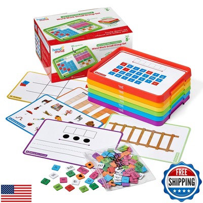 hand2mind Advancing Phonics Word Work Small Group Set, Magnetic Letter Tiles,