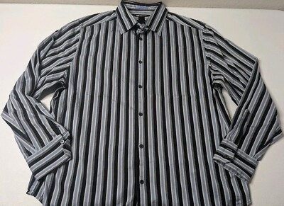 claiborne modern fit dress shirt Men's Blue Shirt Claiborne XL New Old Stock With Tags Modern Fit Men's Cotton Dress Shirt Gift Condition No Smoke No Pets