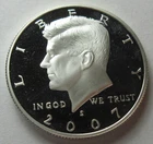 2007 S Silver Kennedy Half PROOF (#916v)