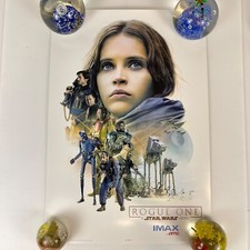 Star Wars Rogue One Original Promo Movie Poster Size: 13 x 19 IMAX AMC