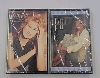 Faith Hill: Cassette Tape Lot Of 2 - Take Me As I Am, It Matters To Me - Sealed 