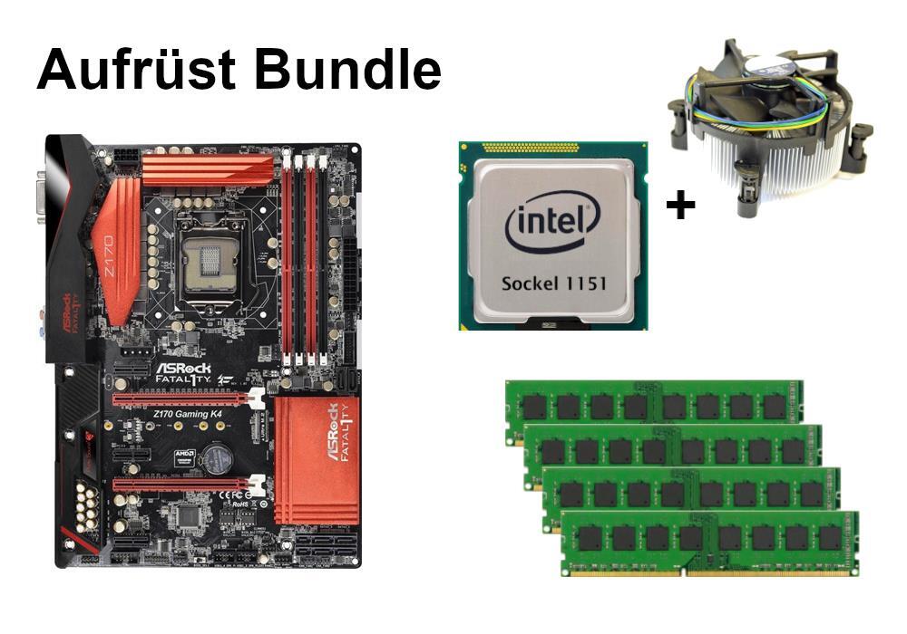 Bundle ASRock Fatal1ty Z170 Gaming K4 + Intel Core i3 i5 i7