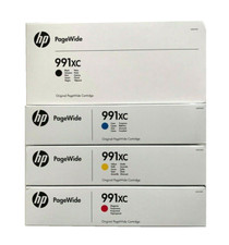 4 x Original Tinte HP PageWide Pro P77750 P77760 P750 P770 P772 / 991X 991XC SET