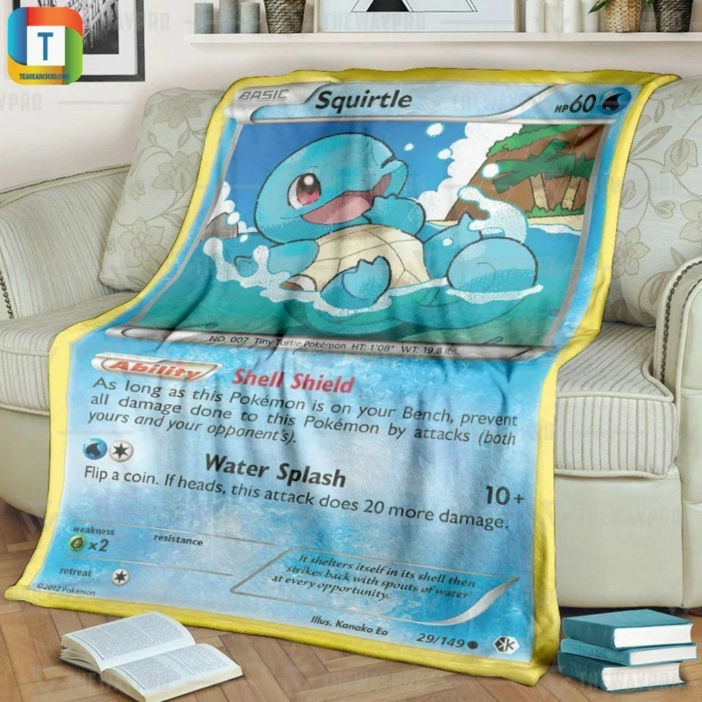 Squirtle blanket clearance