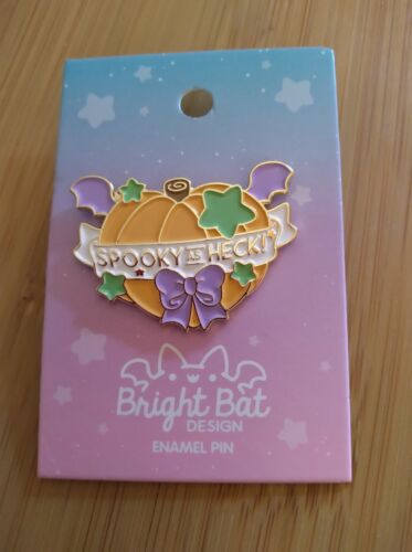 Whatever Company Spooky As Heck Enamel Pin by Bright Bat