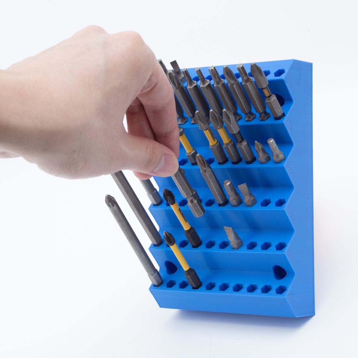 70 Slot Hex Bit Holder Organizer Drill Bit Storage Milling Cutter Drill Holder