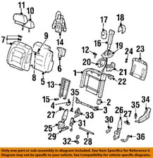 Gm Oem 00-03 Deville Seats Tracks Front Seat Components-headrest Cover 12492984
