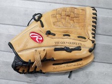Rawlings Leather Baseball Softball Glove RBG 36 TT 12 1/2" Brown Tan Basket Web