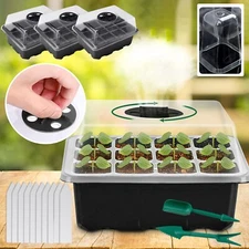 Seed Tray Reusable Starter Cloning Propagation Germination Dome Plant Grow Kit