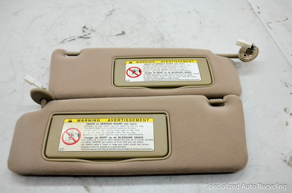 Lexus GS430 2001 parasol izquierdo y derecho beige Foto 4 de 4