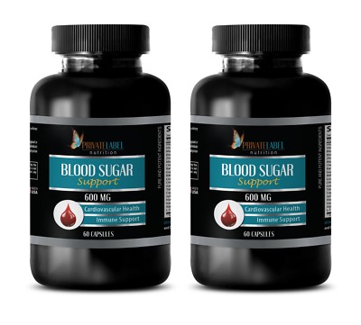 Immune support men - BLOOD SUGAR CONTROL FORMULA - chromium crusher - 2 Bottles