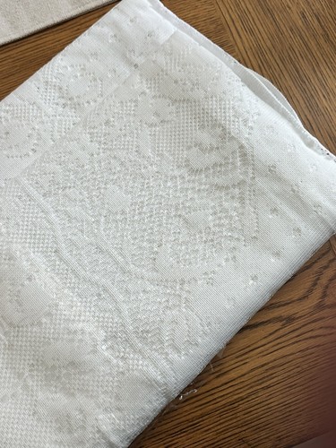 NUEVO Mantel de Encaje Tejido Scranton Primavera 60x84 Blanco Oblongo - Imagen 7 de 7