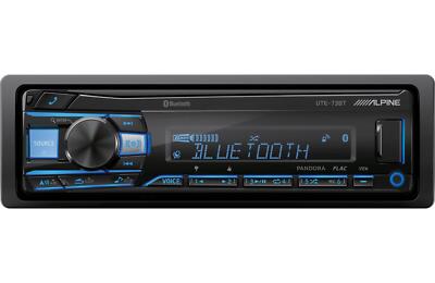 Alpine UTE-73BT Car Stereo Single DIN Digital Media USB AUX Radio Receiver New