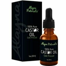 100 Pure  Cold Pressed Organic Castor Oil 1oz Bottle-Natural Hair Growth Serum