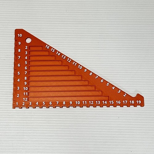 Brick Ruler Triangle Tool Measures LEGO parts 3D PRINTED - Picture 2 of 5