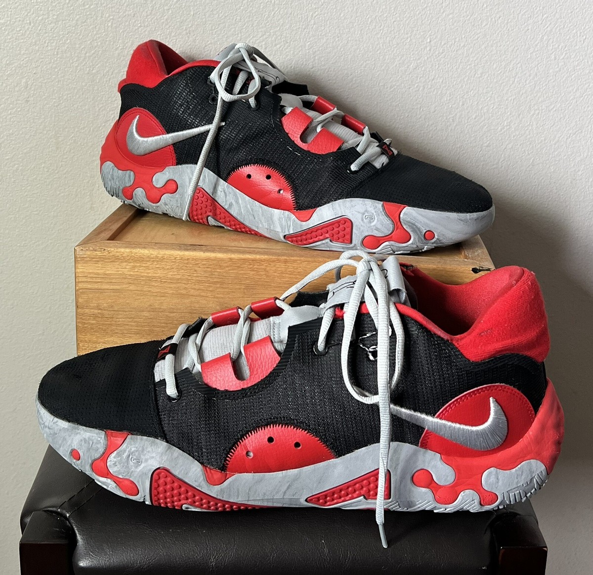 Men\'s Nike PG 6 Black/Wolf Grey-University Red nike-pg-6-bred-black-grey-red-  main image 3