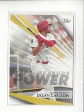 2020 Topps Pro Debut Tape-Measure Power #TMPDC Dylan Carlson Rookie Cardinals