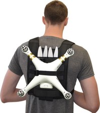 Digipower Shoulder Harness Backpack for DJI Phantom 3 2 1 Drones Black