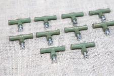 10 Bamboo Pulls T Handles Drawer Knobs Cabinet Pulls CAST IRON Hardware Small