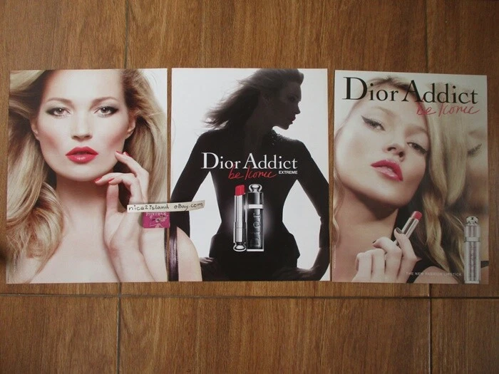 kate moss super modèle photos 8x11 pouces dior addict photo print annonce 3 étanche