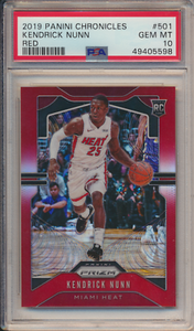Kendrick Nunn 2019 20 Panini Chronicles Prizm Royal Crown Vermelha Prizm 149 Professional Sports Autenticador De Calor 10 Ebay