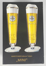 Warsteiner Mini-Tulpe, 0,04l / 4cl, Empfangsglas, Begrüßungsglas, 2 Gläser, NEU