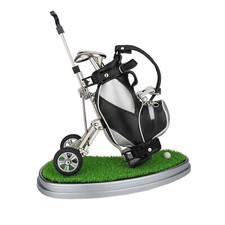10L0L Golf Pen Holder with 3 Pieces Pens Silver Black Pen Pencil Holder