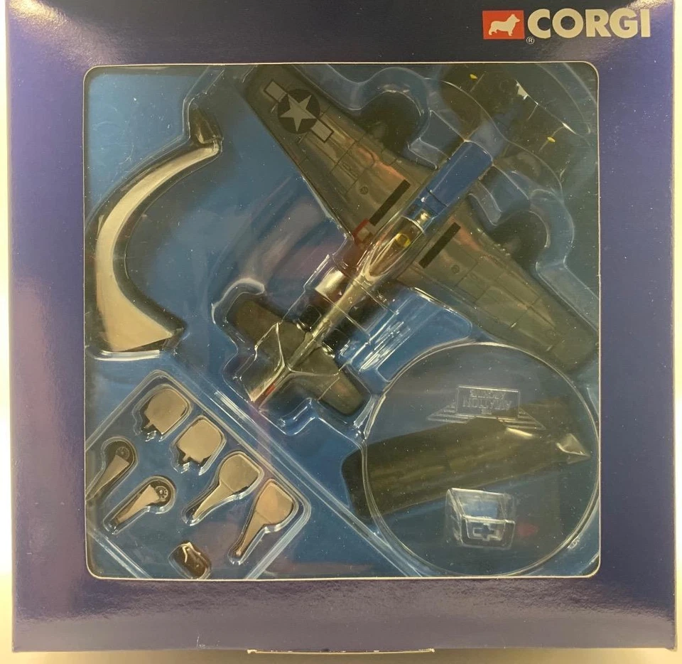 CORGI P51D MUSTANG CRIPES A MIGHTY MAJOR GEORGE PEDDY XMAS DAY 1945 AA32205 - Image 2 of 2