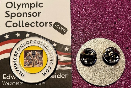 Paris 2024 Official Olympic Sponsor Collectors.com Pin - Picture 2 of 2