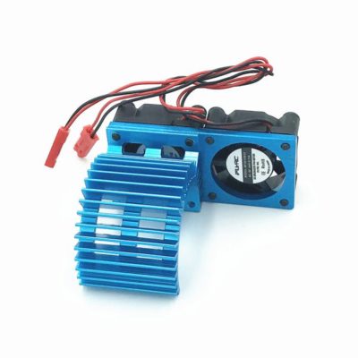 Aluminum Radiator with 5V Twin Cooling Fan for RC Car 540 550 3650 Size ...
