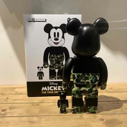 A BATHING APE - green ☆ ape mickey be@rbrick 100% 400% A BATHING APE BEARBRICK MICKEY MOUSE BE@RBRICK 400％ 100％ Green