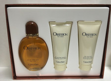 OBSESSION/ CALVIN KLEIN MEN EDT SPRAY 4 FL OZ  AFTER SHAVE / SHAMPOO 3.4 FL OZ