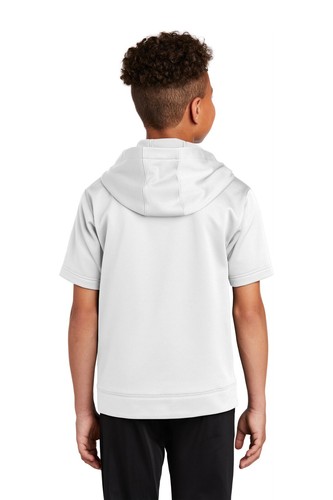 Sport-Tek YST251 Youth Polyester Sport-Wick Fleece Short Sleeve Hooded Pullover - Picture 42 of 45