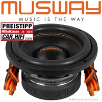 "Musway MW-622 300 Watt 16,5Cm Mini-Subwoofer Auto Bass Klein 2+2 Ohm 6.5\" Kicker"