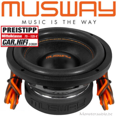 MUSWAY MW-622 300 Watt 16,5cm Mini-Subwoofer Auto Bass klein 2+2 Ohm 6.5'' Kicker