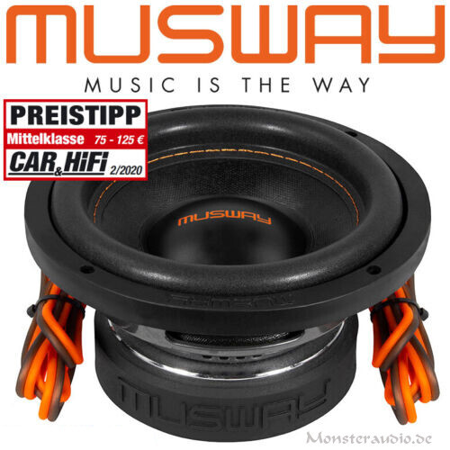 "Musway MW-622 300 Watt 16,5Cm Mini-Subwoofer Auto Bass Klein 2+2 Ohm 6.5\" Kicker"-image