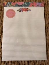 RIFLE PAPER CO Legal Pad GARDEN PARTY Hardback 8.6" x 12" 60 Pages NEW- Sold Out