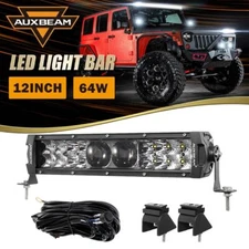 AUXBEAM Car Truck 12" INCH 5D-PRO LED Light Bar Spot Flood Reflector+Lens Lamp