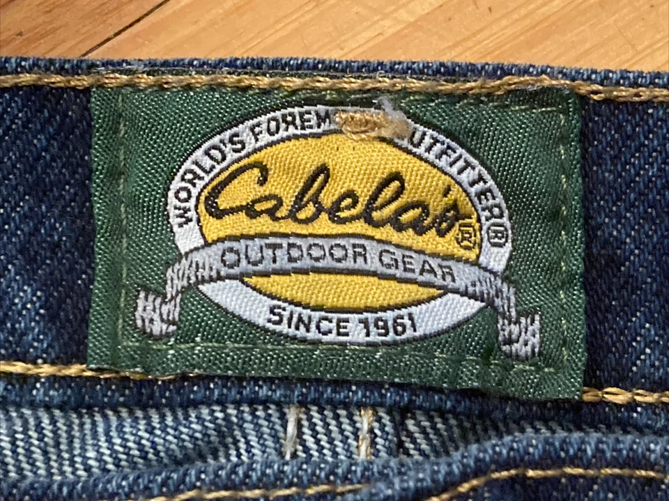 Cabelas Outdoor Gear Azul 5 Bolsillos Pantalones de mezclilla relajados Jeans para hombre Talla 42 x 30 Foto 2 de 4