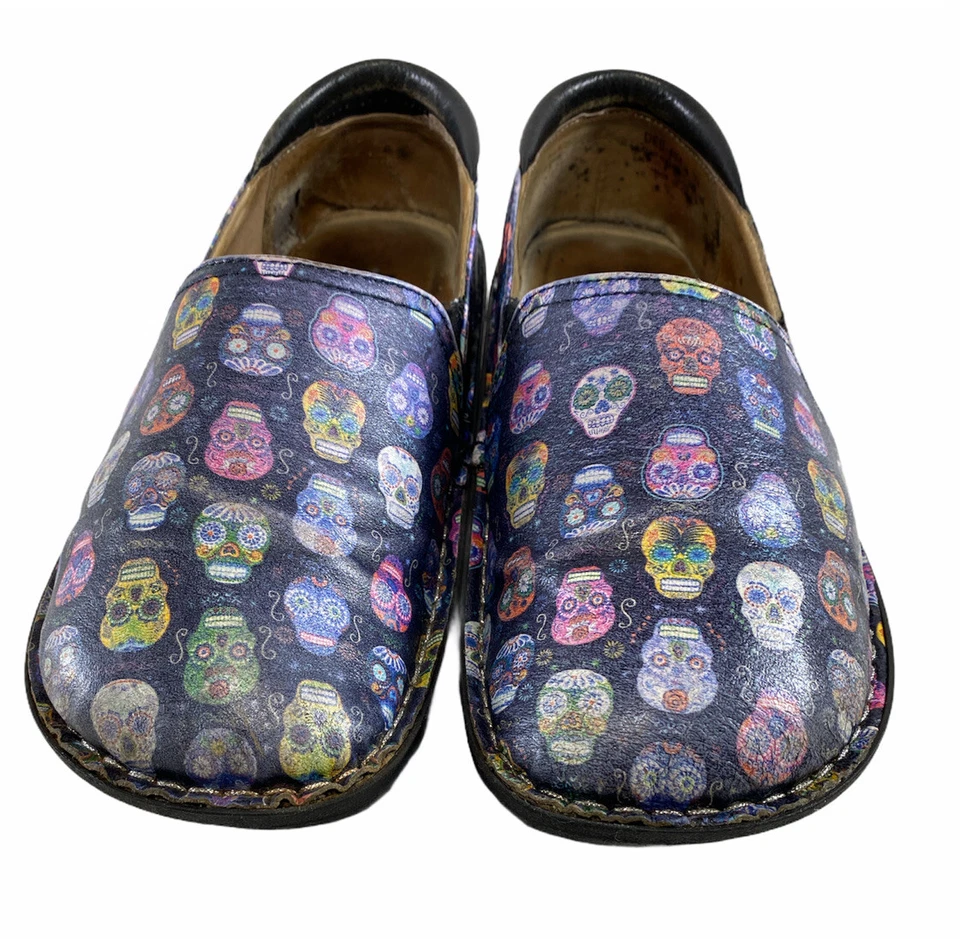 Zueco sin cordones Alegria Debra -484 Sugar Skull para mujer talla EU 39 US 8,5 Foto 3 de 4