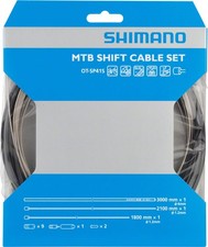 Shimano Stainless MTB Derailleur Cable  Housing Set - Black, Durable, Sealed
