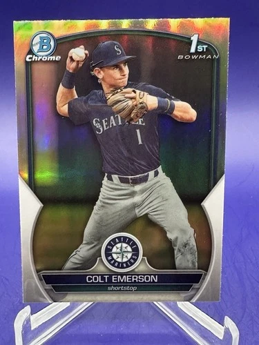 COLT EMERSON 2023 Bowman Draft Chrome REFRACTOR ROOKIE BDC-42 - NM/MT
