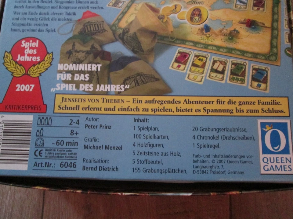 Queen Games : JENSEITS VON THEBEN / Nominiert zum Spiel des Jahres 2007 ! - Bild 3 von 4