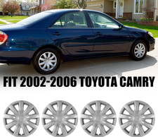 Set Of 4 15 Silver Wheel Covers Hubcap For 2002-2006 Toyota Camry R15 Tire Rims Set Of 4 15 Silver Wheel Covers Hubcap For 2002-2006 Toyota Camry R15 Tire Rims